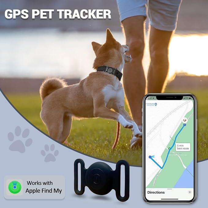 GPS Tracker for Dogs, Mini GPS Cat Tracker, IPX8 Waterproof GPS Tracker for Cats - Image 2
