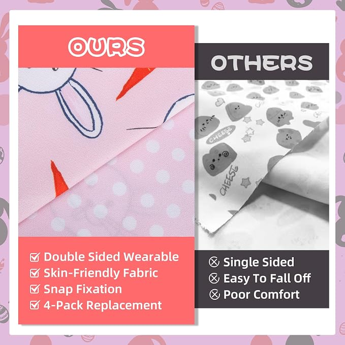 PAWCHIE Easter Dog Bandanas 4 Pack, Reversible Dog Party Triangle Scarf Bibs - Image 7