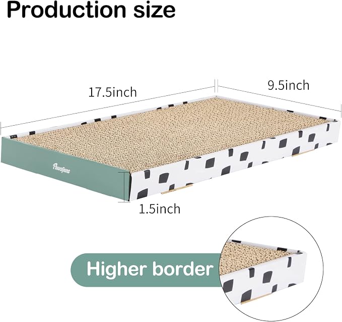 PAWSFANS Cat Scratcher Cardboard Scratch Pad - Image 5