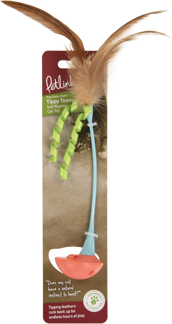 Petlinks Tippy Teaser Self Righting Feather Toy - Image 6