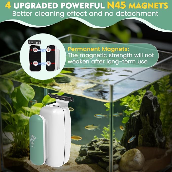 AQQA Aquarium Magnet Glass Cleaner - Image 2