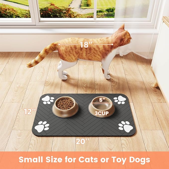 Pet Feeding Mat-Absorbent Pet Placemat - Image 8