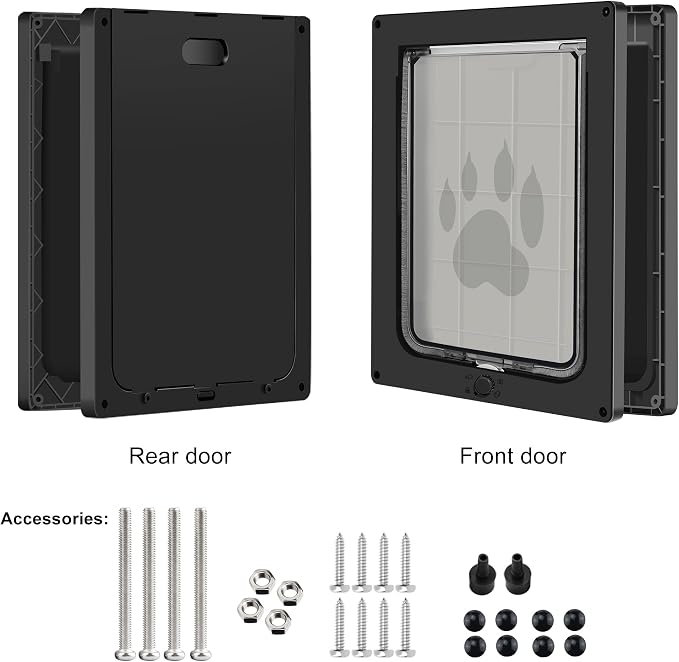 CEESC Dog Door for Pets Up to 20lb, Weatherproof Pet Door for Cats and Dogs - Image 8