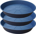 3 Pack of 25 26 inch Plant Saucer, 4.2" Depth, Large Deep Plastic Flower by Bleuhome