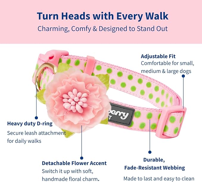 Blueberry Pet Adjustable Flocking Dog Collar - Image 2
