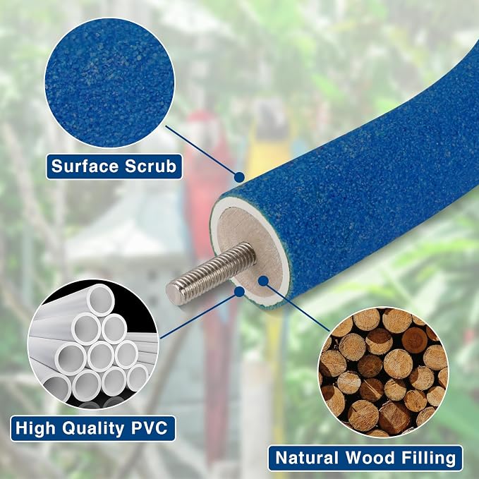 Rypet Parrot Perch Rough-surfaced - Image 4