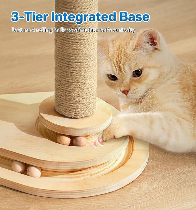 Made4Pets Cat Scratching Post, Cat Self Groomer - Image 5