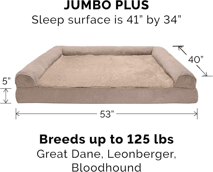 Furhaven Orthopedic Dog Bed for Large Dogs w/ Removable Bolsters & Washable - Image 2