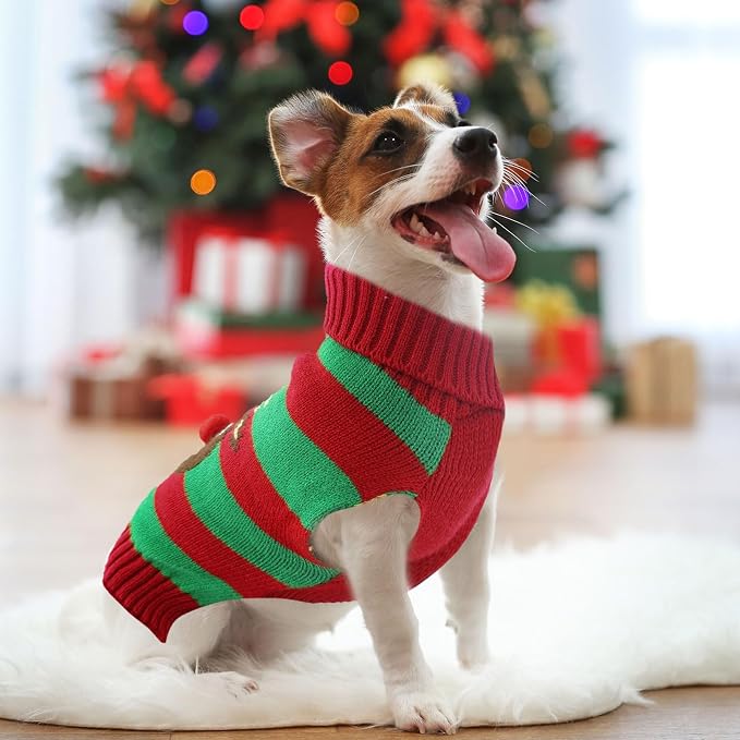 Dog Cat Christmas Sweater Boy Girl Ugly Reindeer Xmas Pet Clothes Holiday Puppy - Image 7