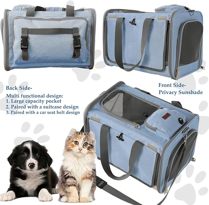 Soft Cats Carrier for Small Dogs Carriers Airline Approved Puppy Travel Bag - Image 4