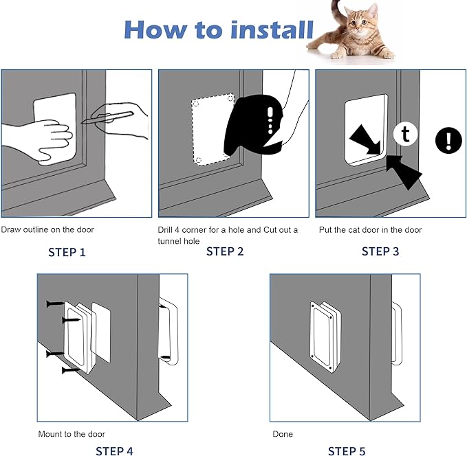 Wordcam X-Large Cat Door, Cat Door - Image 7