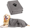Microfiber Dog Towels for Drying Dogs, Super Absorbent and Soft Pet Grooming by Puomue