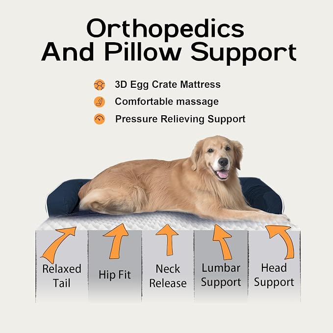 Dog Bed Large Sized Dogs-Orthopedic Waterproof Bed - Image 2
