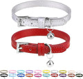 PUPTECK 2 PCS Soft Genuine Leather Cat Kitten Collar by PUPTECK