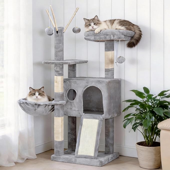 Hey-brother Cat Tree Tower, Scratching Posts by Hey-brother