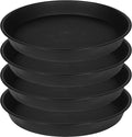 4 Pack of 16 17 inch Plant Saucer, 2.3" Depth, Heavy Duty Deep Plant Trays by Bleuhome