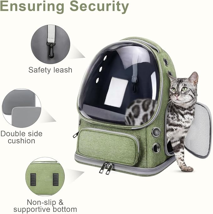 Cat Backpack Carrier, Breathable Cat Carrier Large Space Bubble Pet Backpack - Image 6