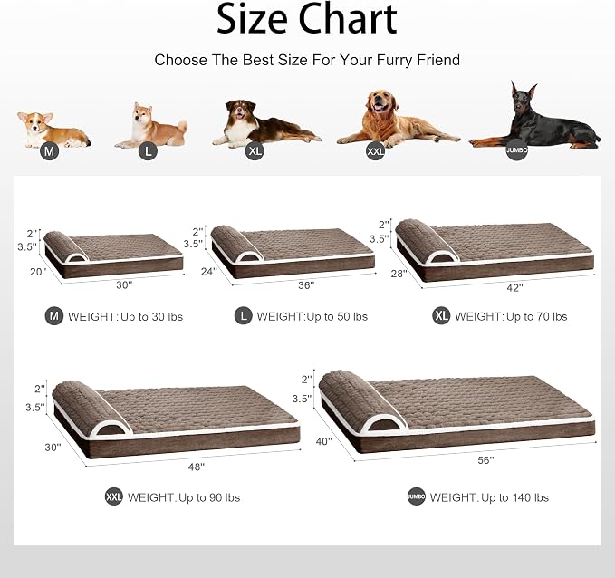 Orthopedic Dog Bed Medium Size Dog - Image 7