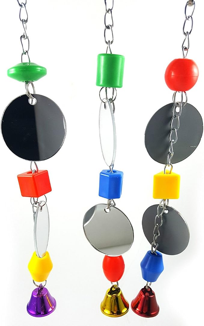 Hypeety Pet Bird Mirror with Bell Interactive Parrot Toy - Image 5