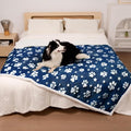 Waterproof Blanket for Dog Cat or Adult, Cute 3D Textured Paw Dog Blanket for by Yaning