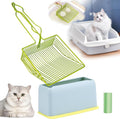 DHXYZZB Cat Litter Scoop with Holder, Metal Cat Litter Scoop Deep Shovel Kitty by DHXYZZBBetterlivingwithpet