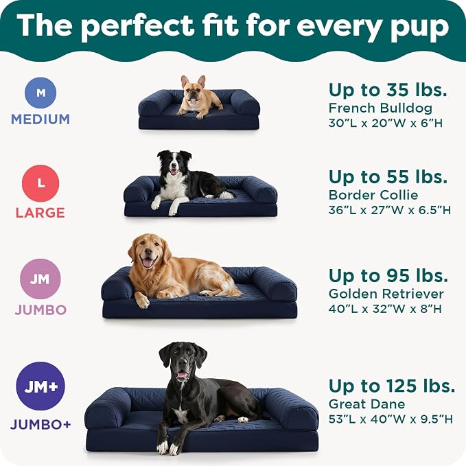 Furhaven Orthopedic Dog Bed for Large/Medium Dogs w/ Removable Bolsters & - Image 6