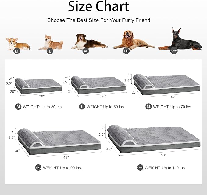 Orthopedic Dog Bed Medium Size Dog - Image 7