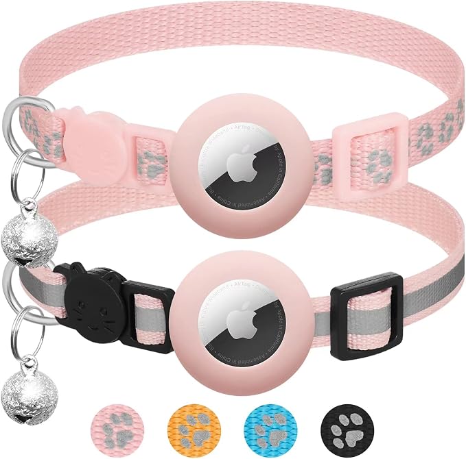 2 Pack Airtag Cat Collar Breakaway by LAFAYIspecializesinpetcollars