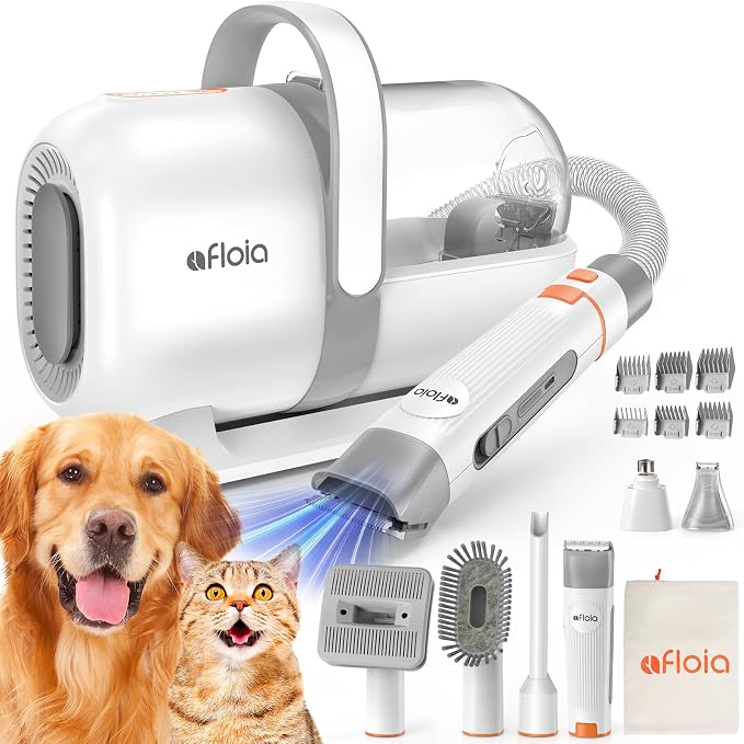 Afloia 6-in-1 Dog Grooming Kit, Pet Grooming Vacuum by Afloia