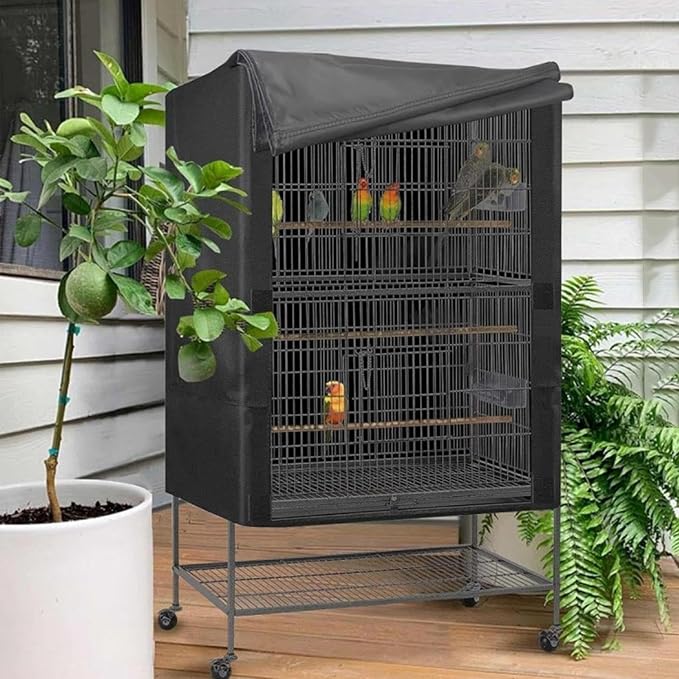 Bird Cage Cover, Breathable Black Out Lightweight Washable Dust Proof Hood - Image 3