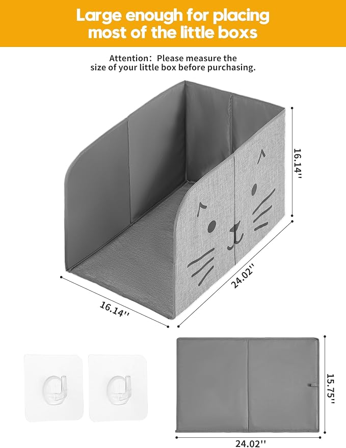 Waterproof Cat Litter Box Enclosure Splash Guard - Image 3