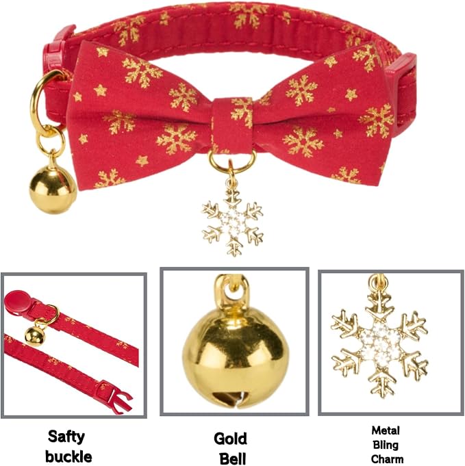 2 Pack Christmas Cat Collar - Image 8