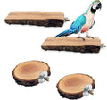 Hamiledyi Wood Bird Perch, Natural Wooden Stand Platform Parrot Cage Accessories by Hamiledyi