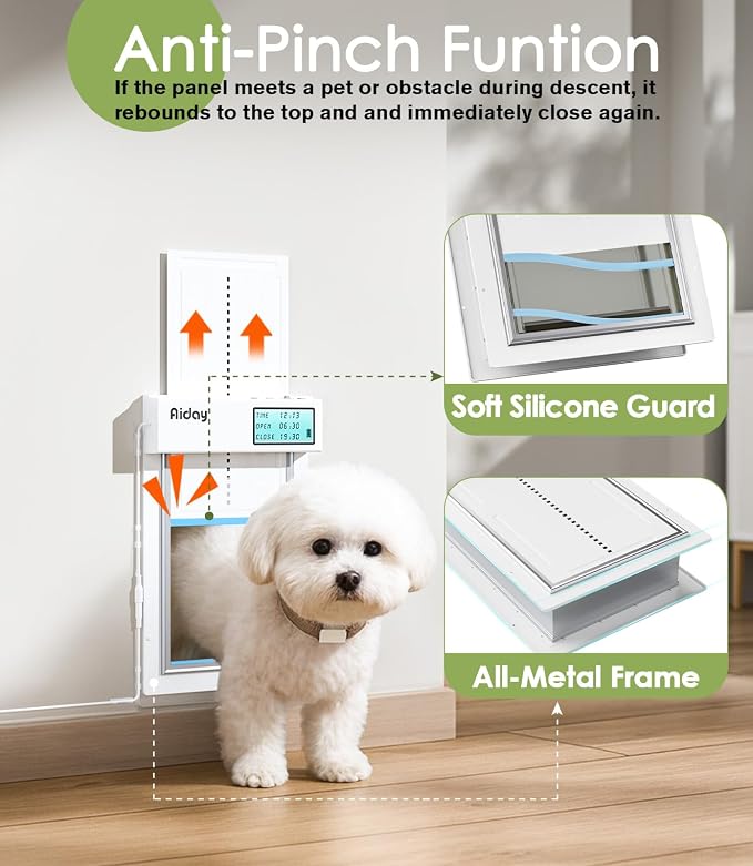 Automatic Dog Door with Collar Sensors, Meduim Smart Pet Door - Image 5