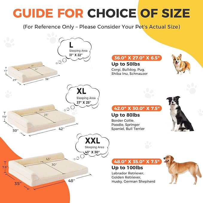 Dog Bed Large Sized Dogs, Orthopedic Dog Bed - Image 5