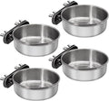 4 Pcs Small Bird Feeding Dish Cups, Parrot Food Bowl Cage by DVHEY