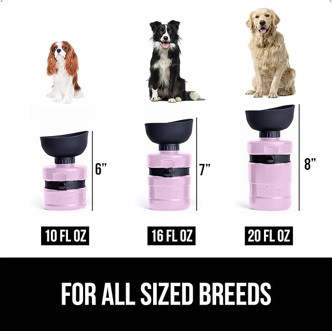 GORILLA GRIP Dog Water Bottle, Portable Water Bowl Dispenser - Image 6