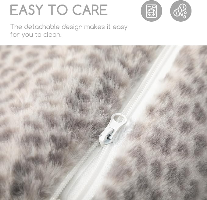 Hollypet Cat Bed Fluffy Plush Mutifuctional Double-Layer Soft Pet Couch - Image 7