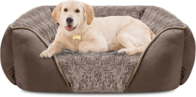 INVENHO Large Dog Bed Rectangle Washable Orthopedic Soft Calming Sleeping by INVENHO
