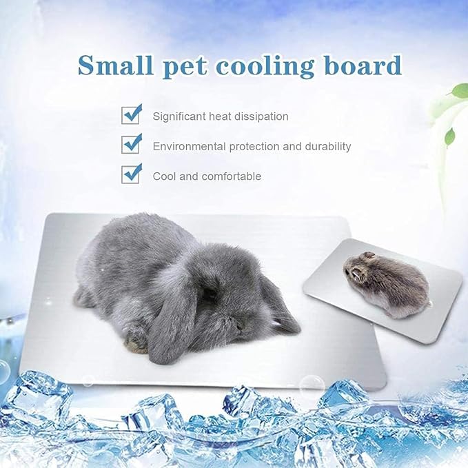 KABASI Rabbit Cooling Pad, Hamster Cool Plate Ice Bed, Pet Cooling Mat - Image 6