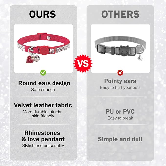 Rhinestone Cat Collar Breakaway - Image 3