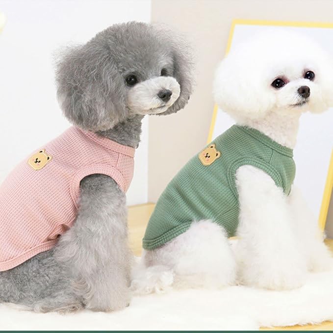 Cotton Dog Shirt Summer Lightweight Pet T-Shirts Soft Breathable Stretchy Cats - Image 3