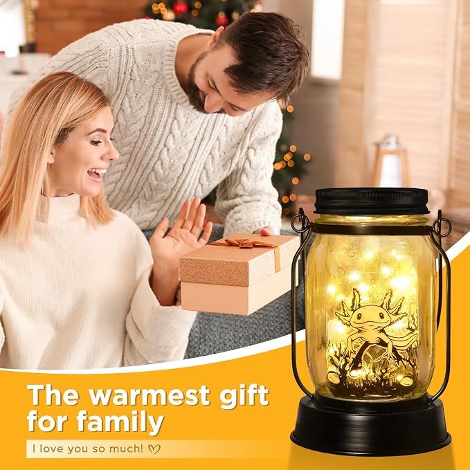kyoryuger Axolotl Gifts for Women/Men/Kids Axolotl Solar Lanterns Mom Grandma - Image 5