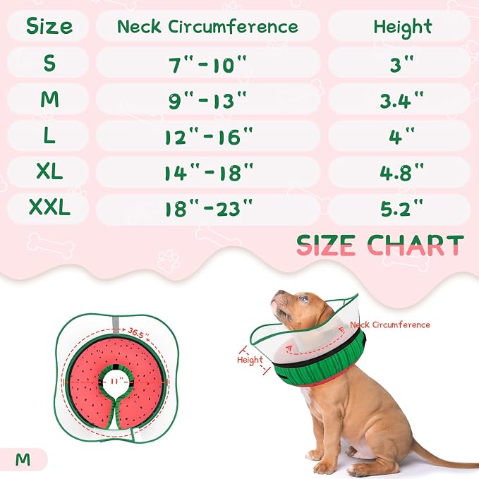 Supet Raised Inflatable Dog Cone Collar to Stop Licking, Soft Dog Cone - Image 6