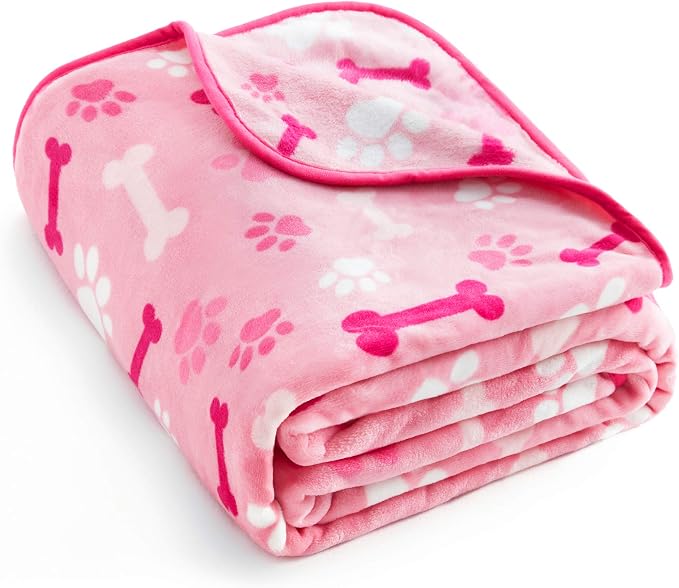 Allisandro Luxurious Dog Blanket, 350 GSM Super Fuzzy Microplush Fleece Pet by ALLISANDRO