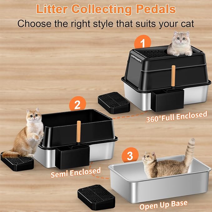 XXXXL Stainless Steel Cat Litter Box - Image 6