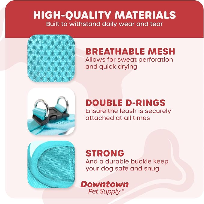 Downtown Pet Supply Step in Dog Harness No Pull, Light Blue - Image 4