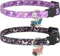 Cat Collar Breakaway, 2 Pack Cotton Cats Collars by Giecooh