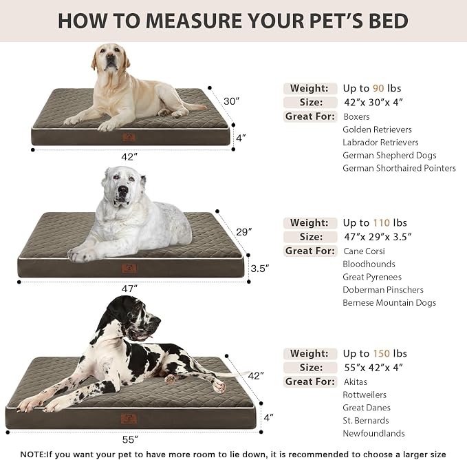 WNPETHOME Orthopedic XL Dog Beds Large Sized Dog, Waterproof Extra Large Dogs - Image 5