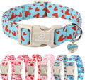 Valentines Dog Collar for Medium Dogs by Babolepet